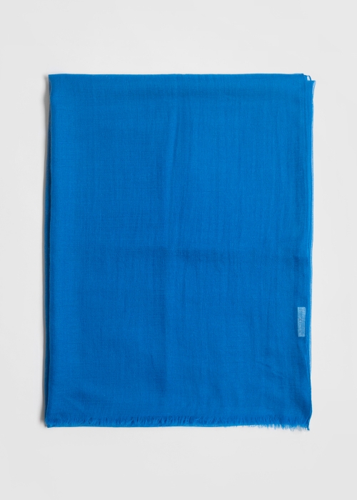 Electric blue Ultralight cashmere stole