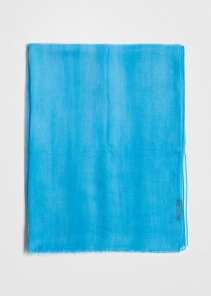 Stola in cashmere voile ultralight turchese