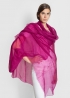 Stole x abiti da cerimonia | Stola elegante fucsia scuro cashmere indossata