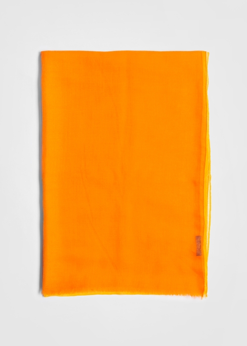 Ultralight cashmere stole - Orange