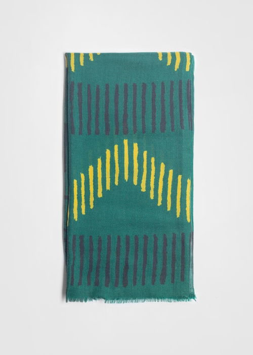 Green cashmere pashmina - Toosh scarves