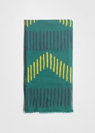 Stola in cashmere pashmina verde