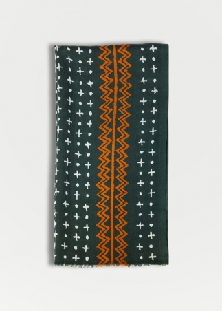Sciarpa cashmere verde | Stole e accessori in cashmere made in Italy