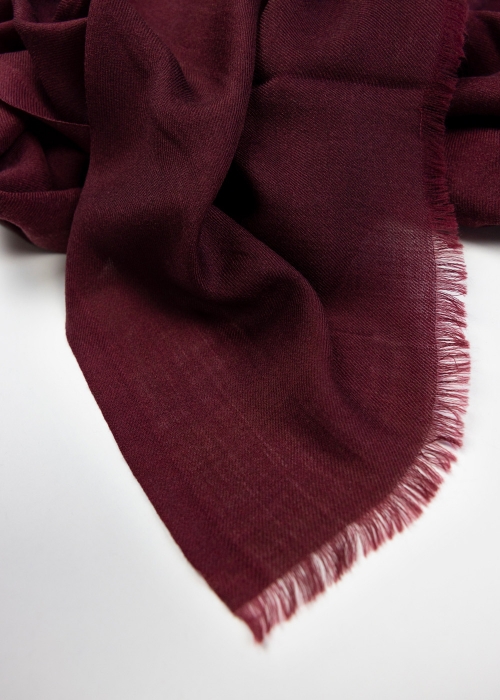 Burgundy maroon cashmere scarf made in Italy scarves