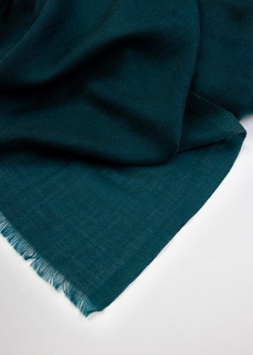 Teal cashmere shawl