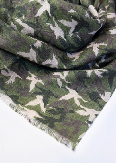 Sciarpa uomo cashmere seta anatre camouflage