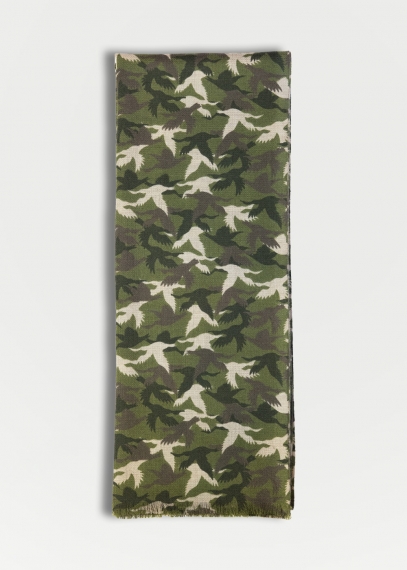 Camouflage scarf cashmere and silk man scarves