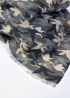 Sciarpa cashmere seta camouflage grigi regalo cacciatore