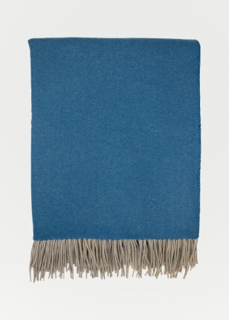 cashmere plaid - Teal - Toosh Cashmere Blankets