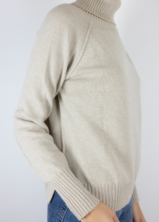 Dolcevita in cashmere beige