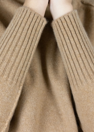 Dolcevita in cashmere cognac