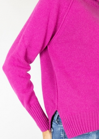 Dolcevita in cashmere fuxia