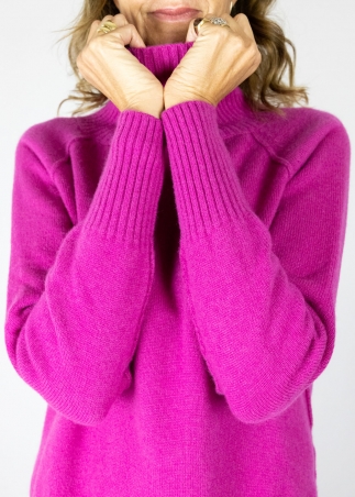 Dolcevita in cashmere fuxia