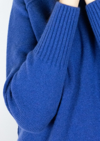 Dolcevita in cashmere bluette