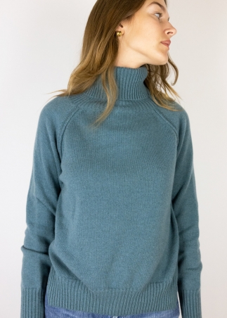 Dolcevita in cashmere verde salvia