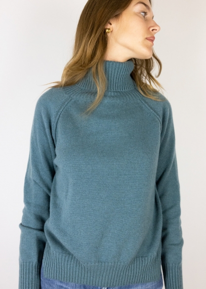 Dolcevita in cashmere verde salvia
