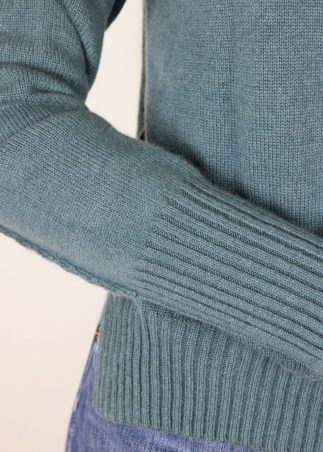 Dolcevita in cashmere verde salvia