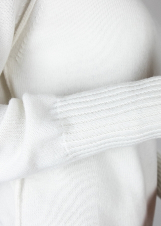 Dolcevita in cashmere bianco