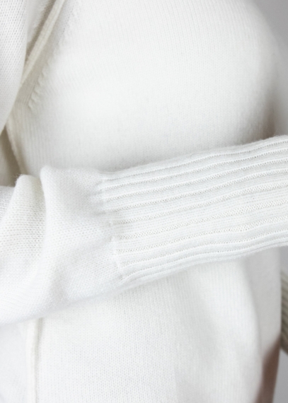 Dolcevita in cashmere bianco