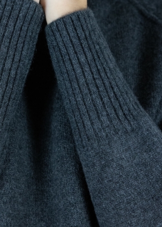 Dolcevita in cashmere grigio