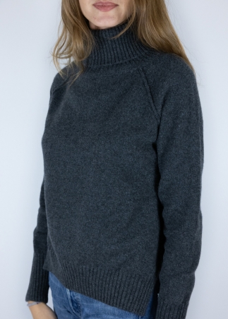 Dolcevita in cashmere grigio