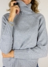 Pearl Grey cashmere Turtleneck - Toosh Cashmere
