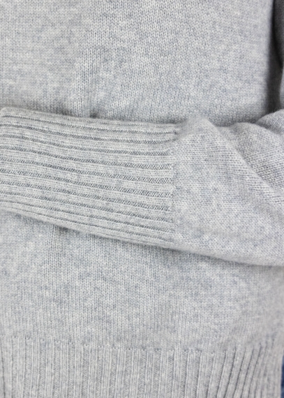 Pearl Grey cashmere Turtleneck