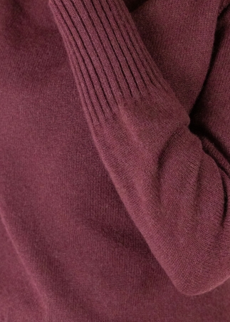 Dolcevita in cashmere bordeaux