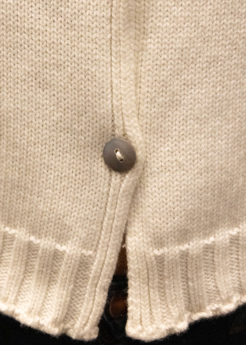 Cardigan puro cashmere bianco Milano