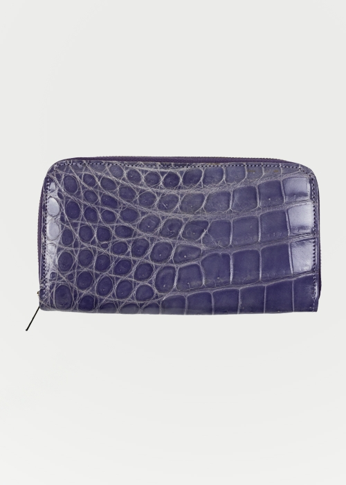 Crocodile Woman Wallet - Purple