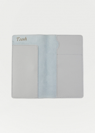 Travel Document Holder Set silver