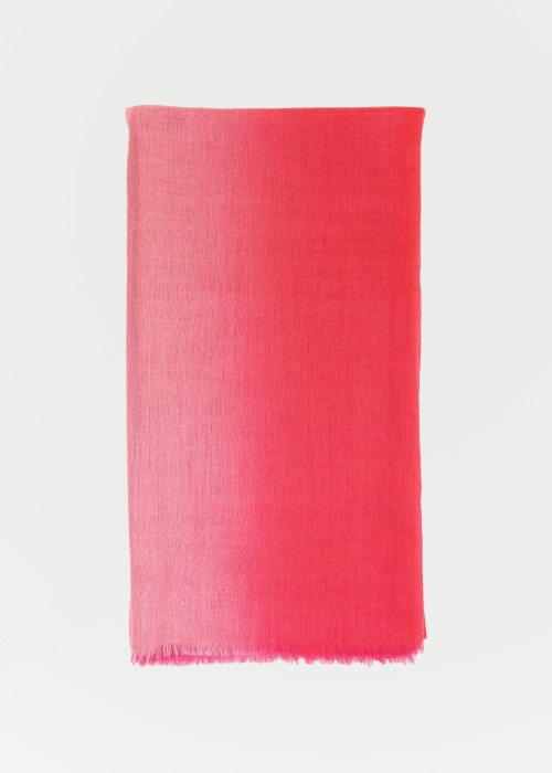 Fuchsia and Pink Light Cashmere Stole
