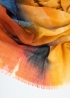 Nuanced Orange Light Cashmere Stole