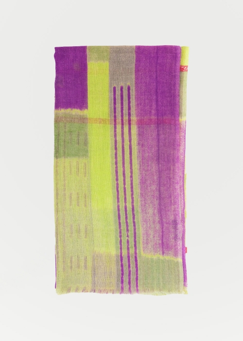 Light Cashmere Stole Fantasy Striped