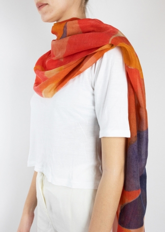 Stola in cashmere light Astratta Toni Caldi