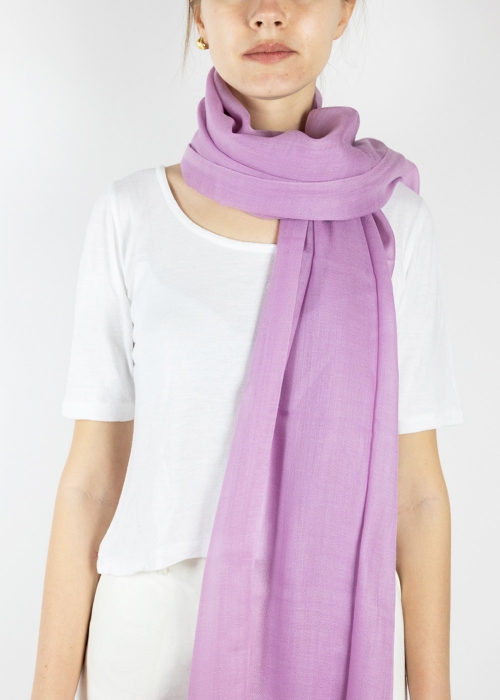 Stola in cashmere light rosa