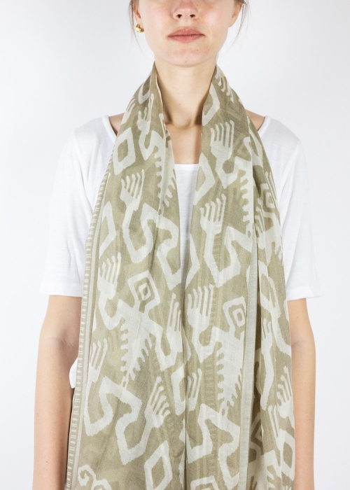 Stola in Cashmere light Atzeca verde