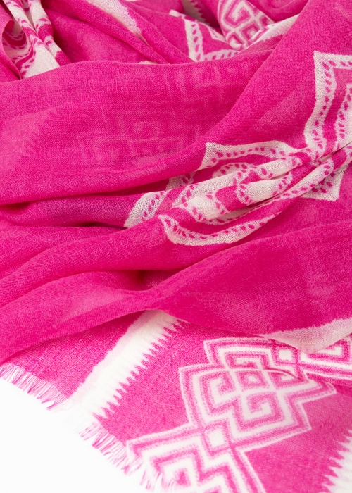 Light Cashmere Stole Celebs Fuchsia