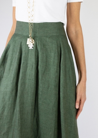 Linen Canvas Tulip Skirt