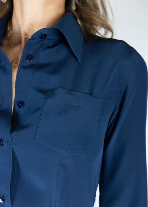 Blue Chemisier Dress