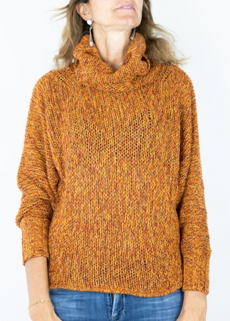 Orange Mariaelena Mouliné Sweater