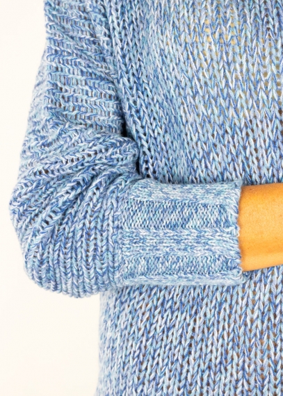 Light Blue Mariaelena Mouliné Sweater