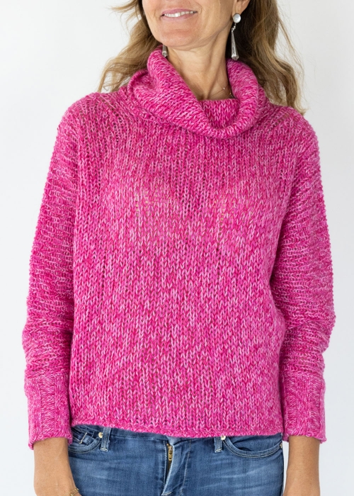 Fuxia Mariaelena Mouliné Sweater
