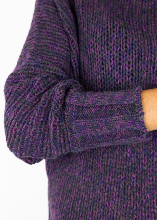 Purple Mariaelena Mouliné Sweater