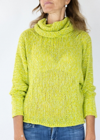 Green Mariaelena Mouliné Sweater