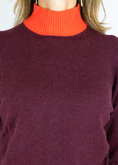 Lava and Lacquer Feather Sweater