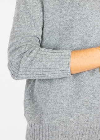 Grey Elena Semiover Turtleneck