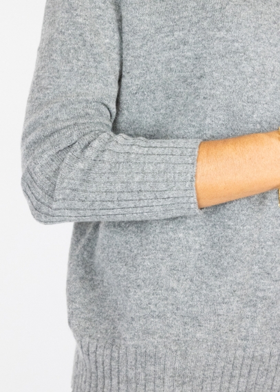 Grey Elena Semiover Turtleneck