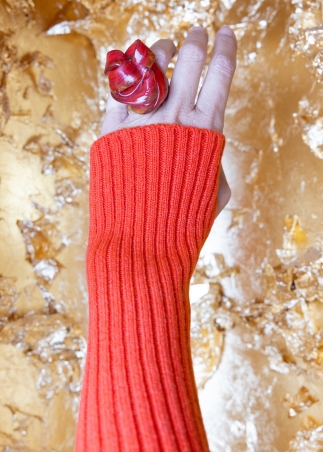 cashmere sleeves women | Toosh cashmere fingerless gloves