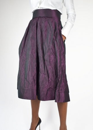 Even Taffeta Tulip Skirt